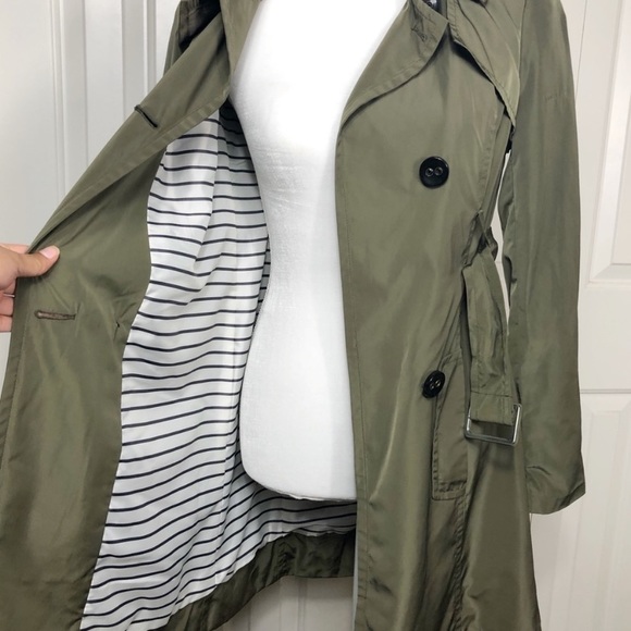 OBR Olive Green Trench Coat - Picture 6 of 8